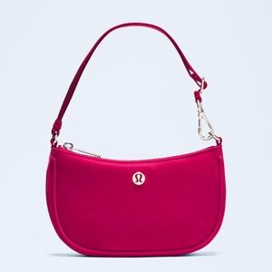 Lululemon-City Essentials Mini Shoulder Bag 1L-Berry Rumble-NWT